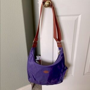 Longchamp Classic Purple Shoulder Bag